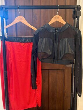 Tenth House Black top Red skirt dance costume!